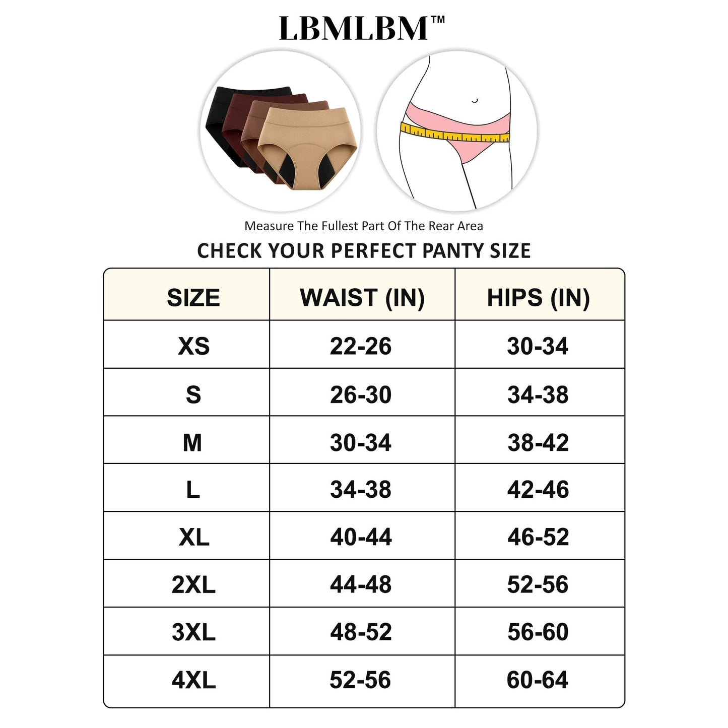 ❤️Last Day 50% OFF|LBMLBM™  100% Leak-Proof Underwear 4-pack