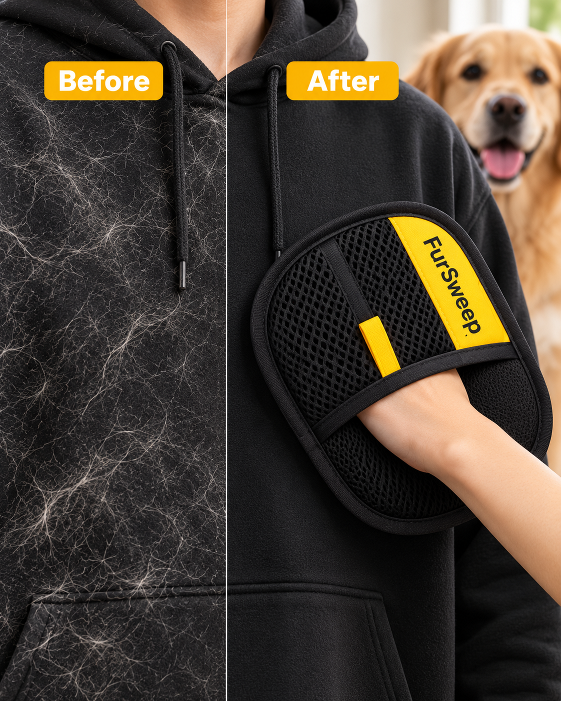 FurSweep™ Pet Hair Remover Mitt