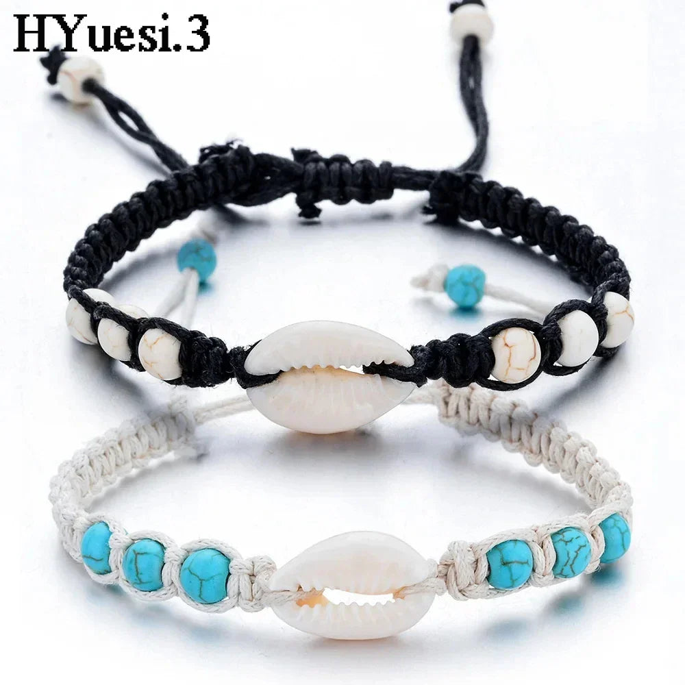 Summer Starfish Shell Braided Bracelet