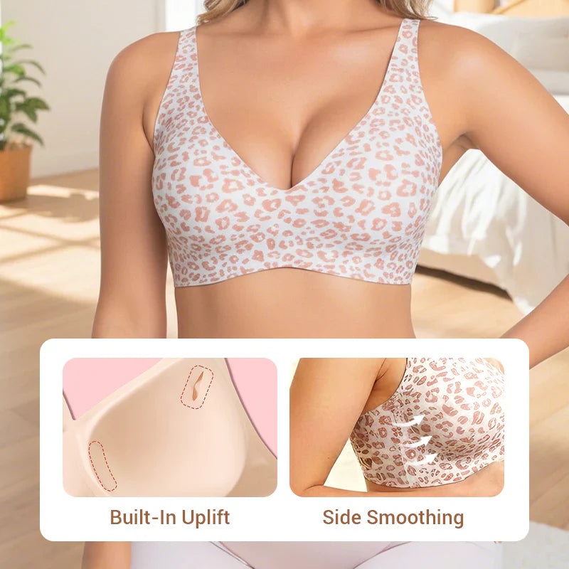 Final 3 Hours: 60%OFF🔥 NESLEMY Women’s Wireless Deep V Push-Up Bralette — Ultra-Comfortable T-Shirt Bra
